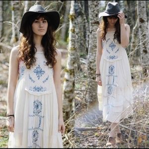 FREE PEOPLE diamonds in the sky midi dress